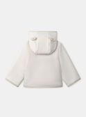 Jacke, ecrufarben mit Bärenkopftaschen Baby, Jungen NINESTOR / 25H1BGE1VES001