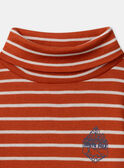 Orange gestreifter Unterziehpullover LARAYAGE / 24H3PGR1SPL400