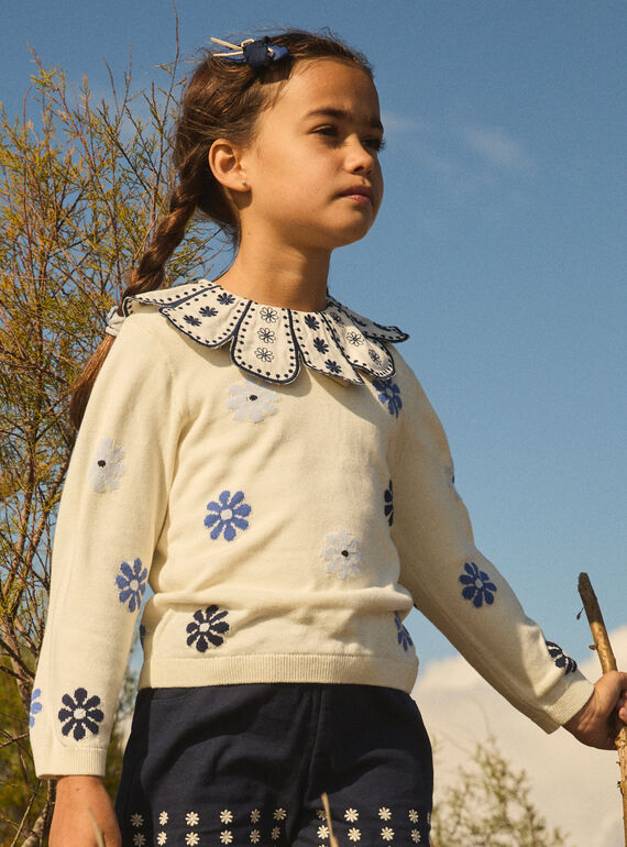 Pullover mit Blumenmuster MESWETTE / 25E2PF81PUL114