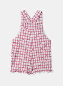 Kurze Latzhose Vichy-Muster mit Kirschmotiven MAURSULA / 25E1BFQ1SAL000