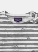 Gestreiftes T-Shirt mit langen Ärmeln LAOLIVIER / 24H1BGQ1TML001