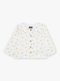 Ecru Bluse mit Blumenmuster FABELLE / 23E1BF81CHE001