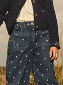 Jeans mit weiten Beinen und Blumen MEJEANETTE / 25E2PF81JEAK005