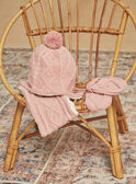 Rosa Zopfstrick-Snood GIDIANA / 23H4BF51SNO307