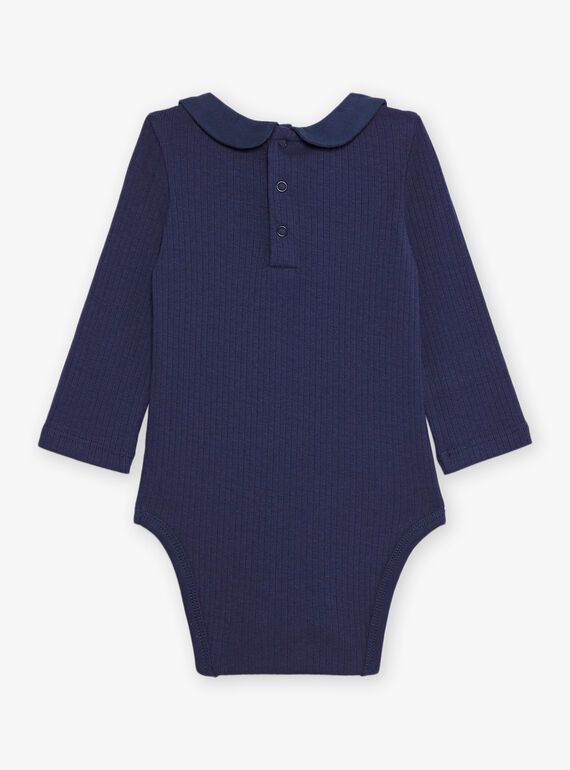 Marineblauer Body mit Claudine-Kragen DAOLLY / 22H1BFX1BOD070