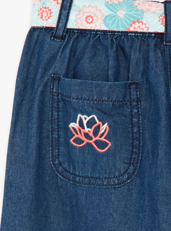 Weite Denim-Hose mit Gürtel ZEPALAZETTE / 21E2PFI1PANK005
