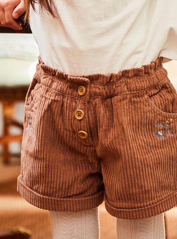 Braune Shorts aus Samt DIASHOETTE / 22H2PFY1SHOI802