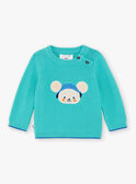 Türkisblauer Pullover ZAKEVIN / 21E1BGJ1PULG621