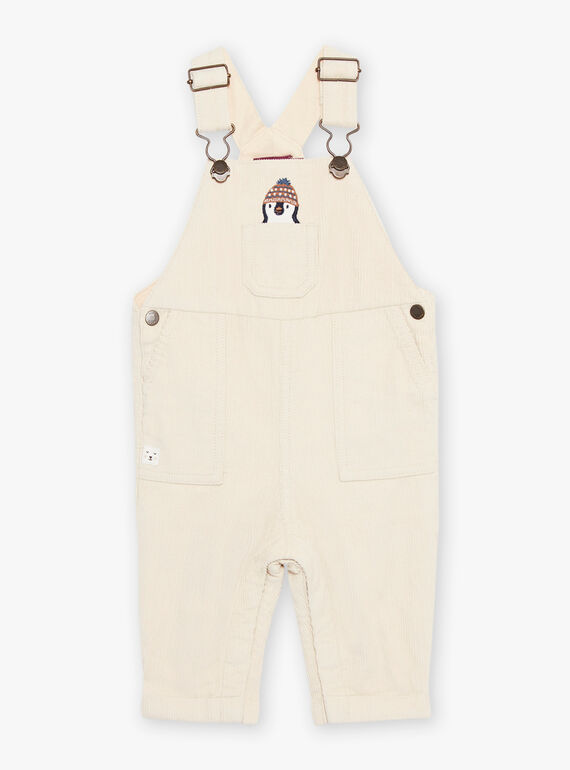 Lange Latzhose aus Cord in Ecru DASACHA / 22H1BGY1SALA001