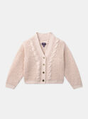 Rosa Strickjacke LICHENETTE / 24H2PFK1CARD319