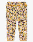 Leggings aus Baumwolle mit gelbem Blumenmuster DACHARLINE / 22H4BFD1CALC214