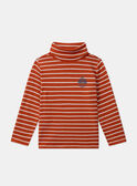 Orange gestreifter Unterziehpullover LARAYAGE / 24H3PGR1SPL400