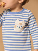 Langärmeliges T-Shirt mit Streifen MACAMEL / 25E1BG82TMLC208