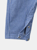 Lange Latzhose mit Streifen MACESAR / 25E1BG81SALC209