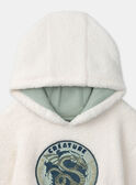 Kapuzen-Sweatshirt Schaffell-Imitat LADOTAGE / 24H3PGQ1SWE811