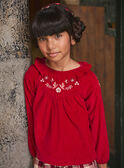 Bestickte Bluse aus Cord LALETTE / 24H2PFR1CHEF505