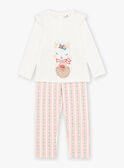 Weißes Pyjama-Set mit Erdbeermuster KUIFETTE / 24E5PF52PYJA016