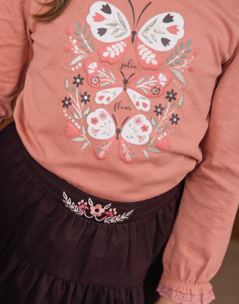 Rosa T-Shirt Schmetterling DUNETTE / 22H2PFR2TMLD332