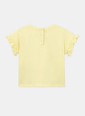 Gelbes T-Shirt mit Blumenmuster KOUETTE / 24E2PFD1TMCB104