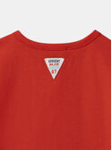 Rotes T-Shirt mit Krebs und Hummer MAVASCO / 25E1BGQ1TMC050