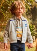 Jacquard-Teddy grau und blau FABELAGE / 23E3PG81GIL943