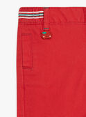 Baby Junge ziegelrote Twill-Shorts CATITI / 22E1BGM1BER506