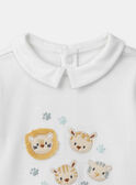 Pyjama aus feinem Rippstrick MEBENOIT / 25E5BGF1PYJ001