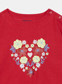 T-Shirt mit Herzmotiv und Tasche KLARINETTE / 24E2PFN3TMCF503