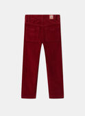 Rote Samthose LAROVAGE / 24H3PGR2PAN501