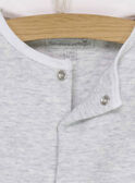 Grau meliertes langärmeliges T-Shirt RYALAIA / 19E0NM11TML943