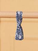 Blau-weißes Stirnband mit Blumenmuster LEVAGLETTE / 24H4PFJ1BAN070