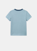 Blaues T-Shirt mit Surfbrett-Dekor KROKAGE / 24E3PGE3TMCC200