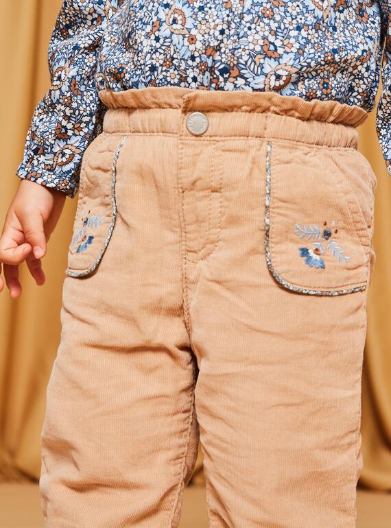 Beige Cordhose DAREGINE / 22H1BFY1PANI820