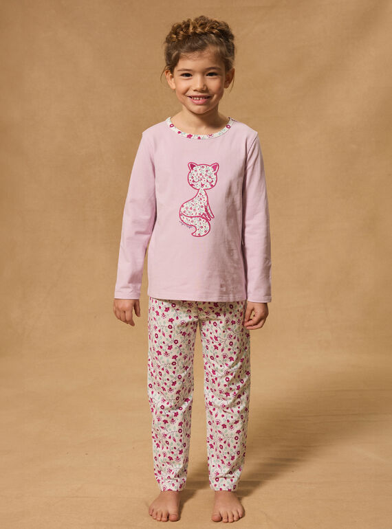 Pyjama aus Jersey mit Katzenmotiv MUICOLETTE / 25E5PFE1PYJH700