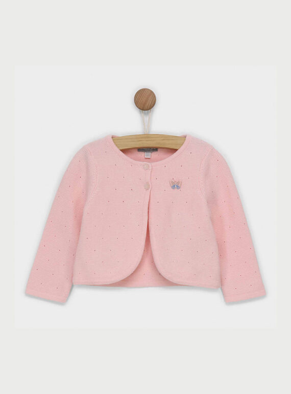 Rosa Strickjacke RAKAVI / 19E1BFF2CAR301