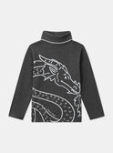 Unterziehpullover Drache Grau LADRAGE / 24H3PGQ1SPLJ922