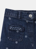 Jeans mit weiten Beinen und Blumen MEJEANETTE / 25E2PF81JEAK005