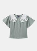 Light green BLOUSE MICHETTE / 25E2PF91CHEG600