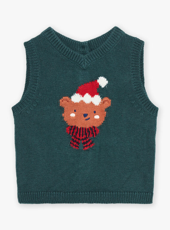 Ärmellose Strickjacke mit Weihnachtsaufdruck DAWILLIAM / 22H1BG61CSM060