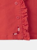 Red MINI SHORT SKIRT MOJUPETTE / 25E2PFJ1JPSF507