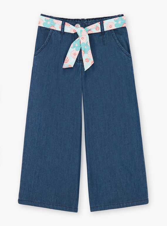 Weite Denim-Hose mit Gürtel ZEPALAZETTE / 21E2PFI1PANK005