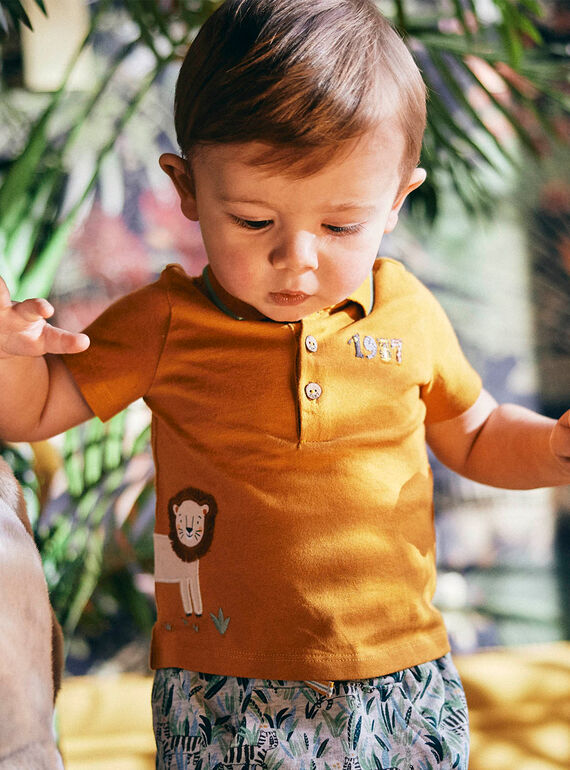 Baby Junge Gelbes Jersey-Polo CAKOBE / 22E1BG91POLB114