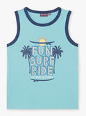 Tank Top azurblau Kind Junge ZUXIAGE1 / 21E3PGL2DEBC201