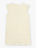 Sunshine gelb gestreiftes Nachthemd Kind Mädchen CHOUTETTE / 22E5PF52CHN102