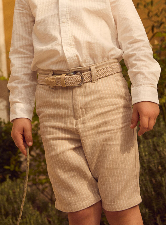 Edle Shorts in Beige MRERAGE / 25E3PGL1BERA016