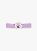Baby Mädchen lila Stirnband mit Blumendruck BACLEM / 21H4BF21BAN320
