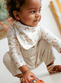 Baby Junge Himmel bedruckt Bodysuit und Schal CAARLO / 22E1BG71BOD001