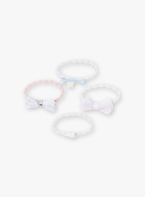 White HAIR ELASTIC ZYALETTE / 21E4PF41ELA000