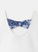 Ecrufarbenes T-Shirt mit Schmetterlingsmotiven LEPAPYETTE / 24H2PFJ1TMC001