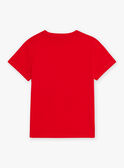 Rotes Hai-T-Shirt Kind Junge CYDOAGE3 / 22E3PGT1TMCF525